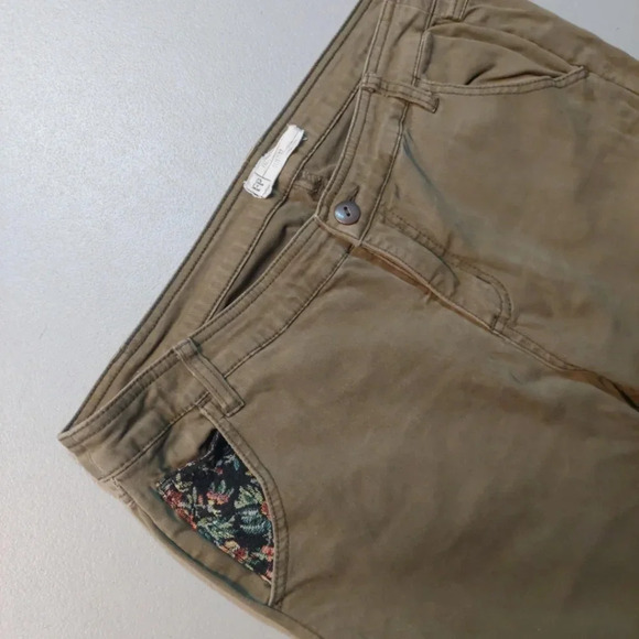 Free People olive green and Black Cropped Pants - Picture 8 of 9